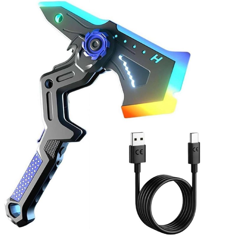 LED Light Up Dual Axe Blade Sword