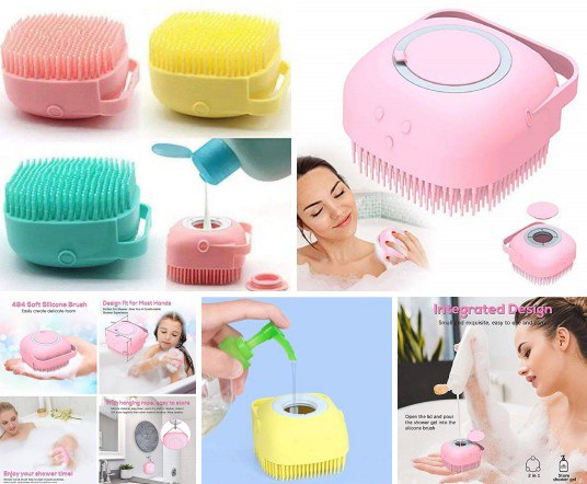 Silicone Bath Brush Square